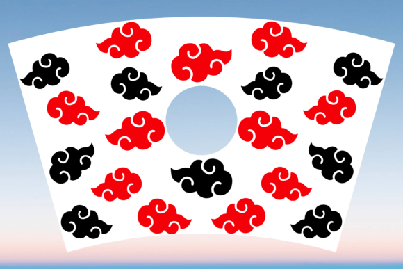 Anime Japanese Clouds Graphics for Print Templates