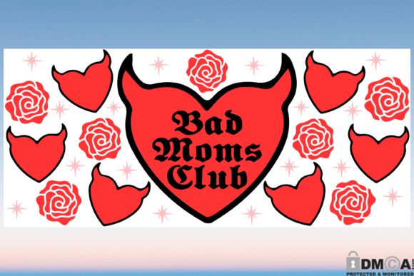 Bad Moms Club 16oz SVG: Graphic & Print Templates