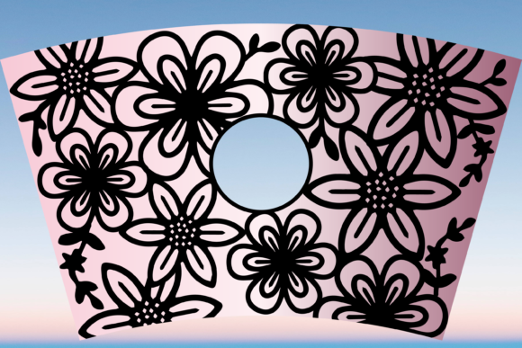 Beautiful Floral Flower Cup Graphics & Print Templates