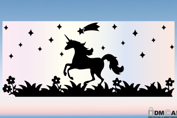 Boho Unicorn Glass Wrap SVG: Graphics & Print Review