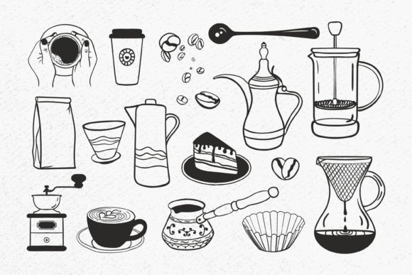 Coffee SVG Bundle: Graphics for Local Branding & Illustrations