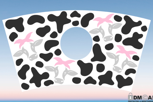Cow Pattern 16oz Grande Hot Cup Wrap