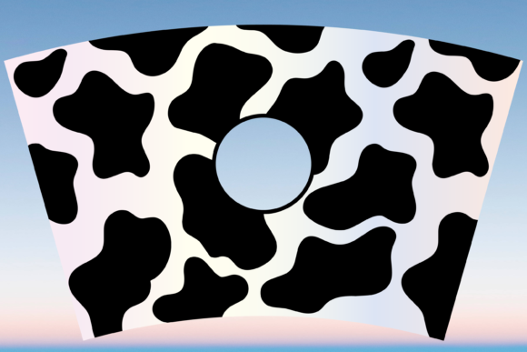Cow Print Pattern 24oz Cup Wrap: Graphics & Print Templates