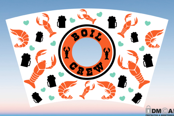 Crawfish SVG 24oz Venti Wrap Graphics & Print Templates Review