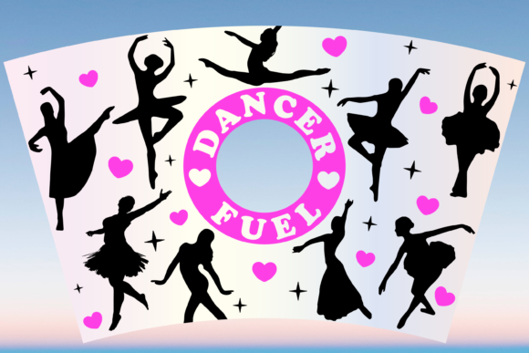 Dancer Dance Fuel 24oz Cup Wrap: Graphics & Print Templates