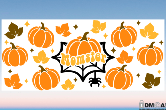 Fall Halloween Momster SVG: Graphics & Print Templates