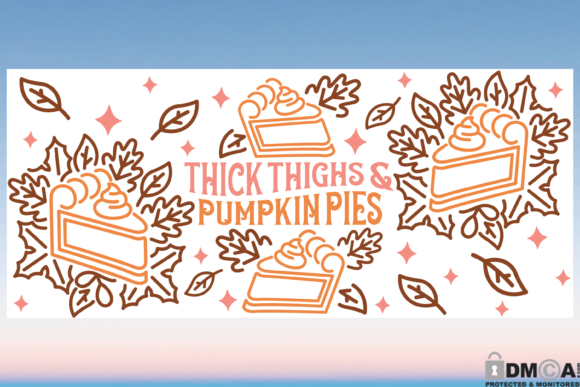 Fall Pumpkin Spice 16oz Glass SVG: Print Templates & Graphics