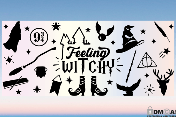 Feeling Witchy Halloween SVG for Print & Graphics Templates