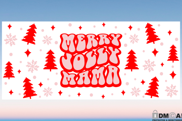 Merry Jolly Mama Glass Wrap: Graphics & Print Template Review