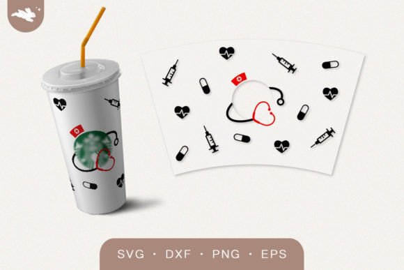 Nurse Cup Graphics for Local Crafts Branding