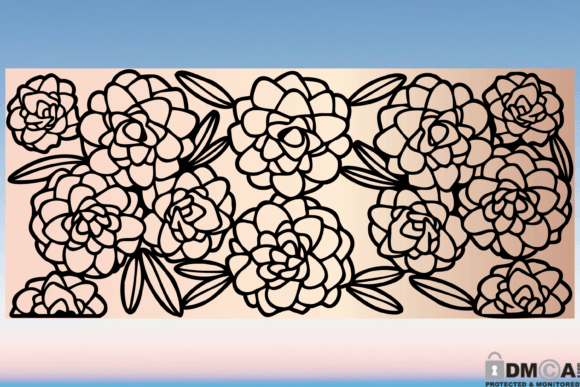 Peony Flower 16oz Libbey Glass Wrap SVG – Graphics & Print