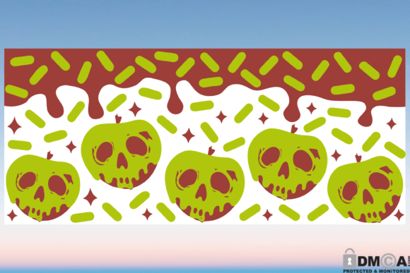 Poison Apple Glass Wrap SVG: Graphics & Print Template Review