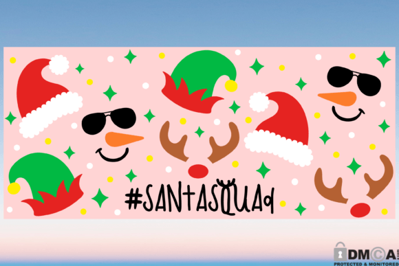 Santa Squad SVG: Holiday Print Templates & Graphics
