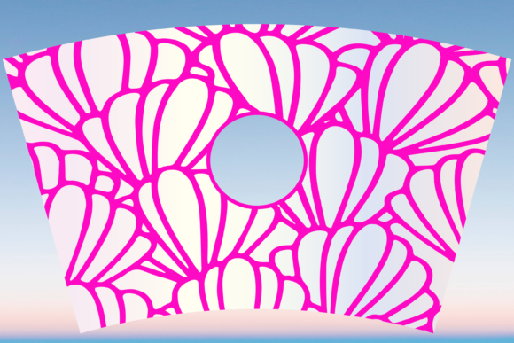 Sea Shells Beach 24oz Cup Wrap: Graphics & Print Templates